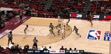 🏀NBA夏联战报:谢泼德20分9失误 迪林21中6得15分 森林狼93-83火箭